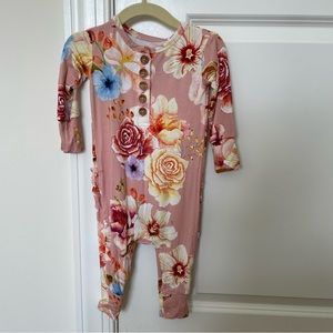 Posh Peanut 9-12 Month Baby Girl Floral Romper NWT